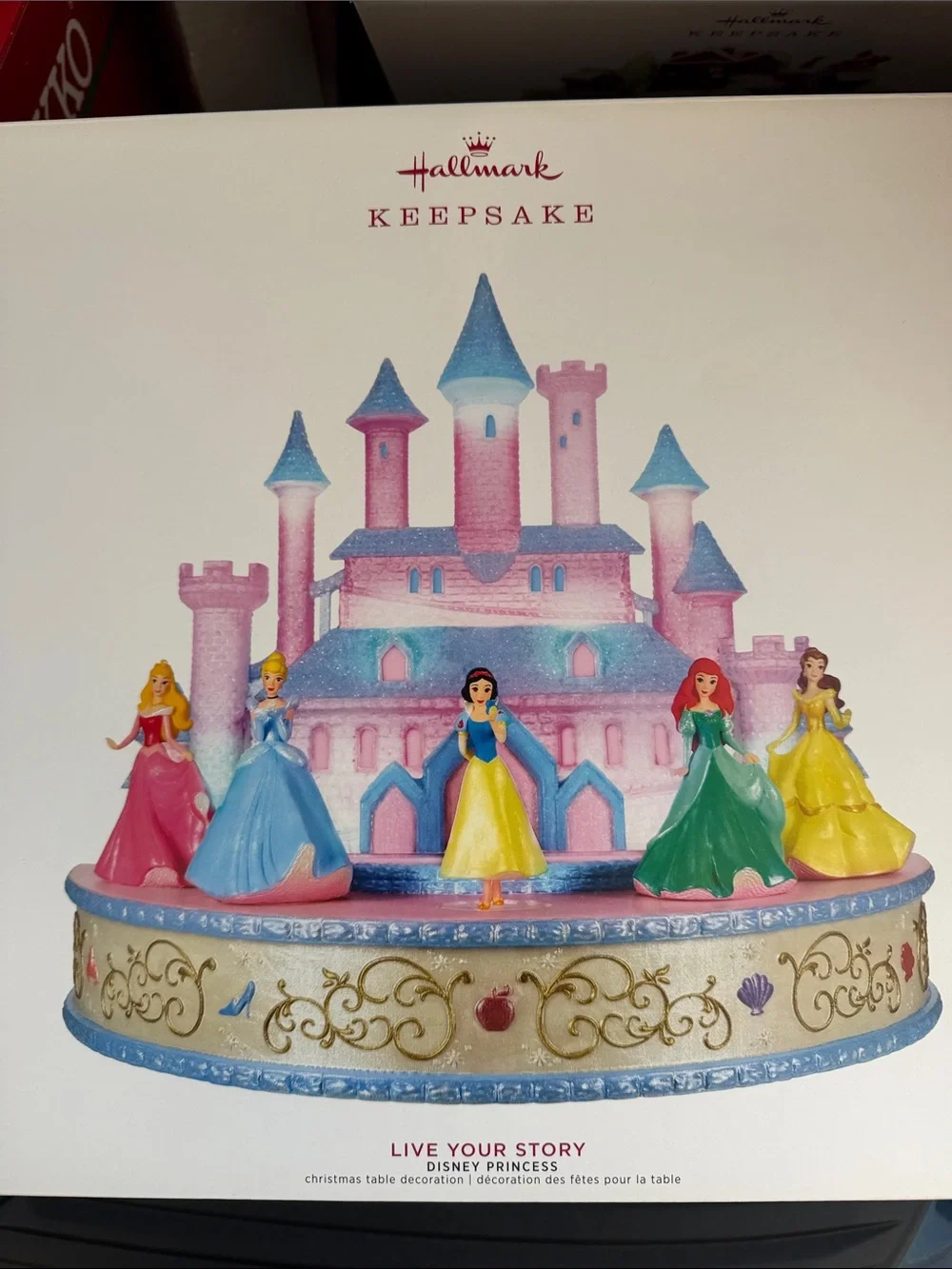 Hallmark Pink & Blue Disney Princess Castle Keepsake